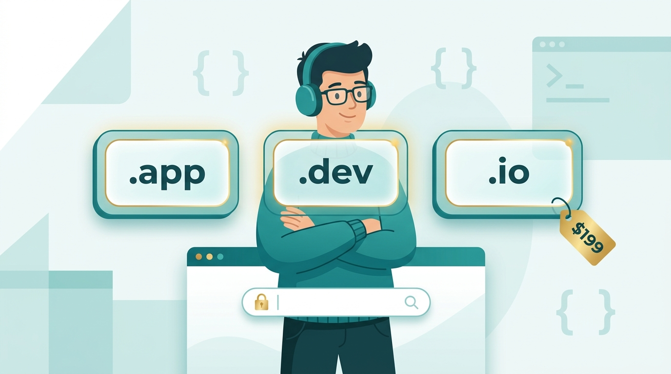 Domain Names for Indie Developers: .app vs .dev vs .io Compared