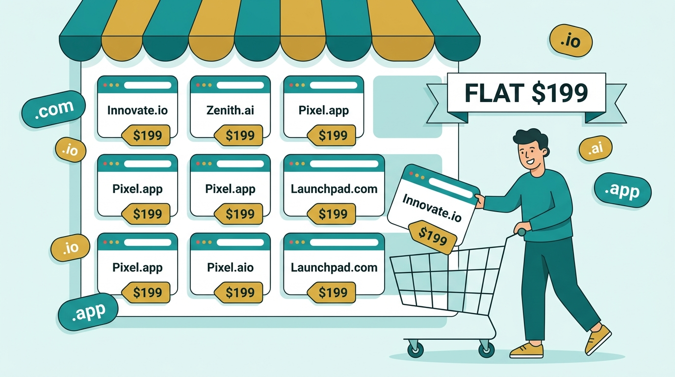 Introducing 199.domains: Flat-Rate Premium Domains for Startups & Developers