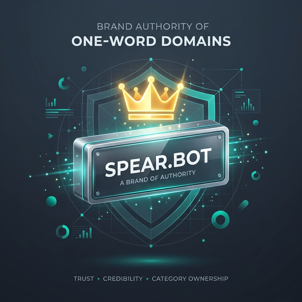 One-word premium domain authority showing category ownership